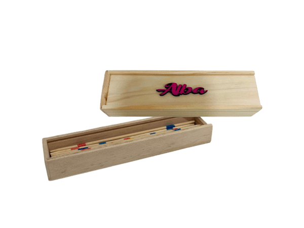 Juego Mikado con nombre