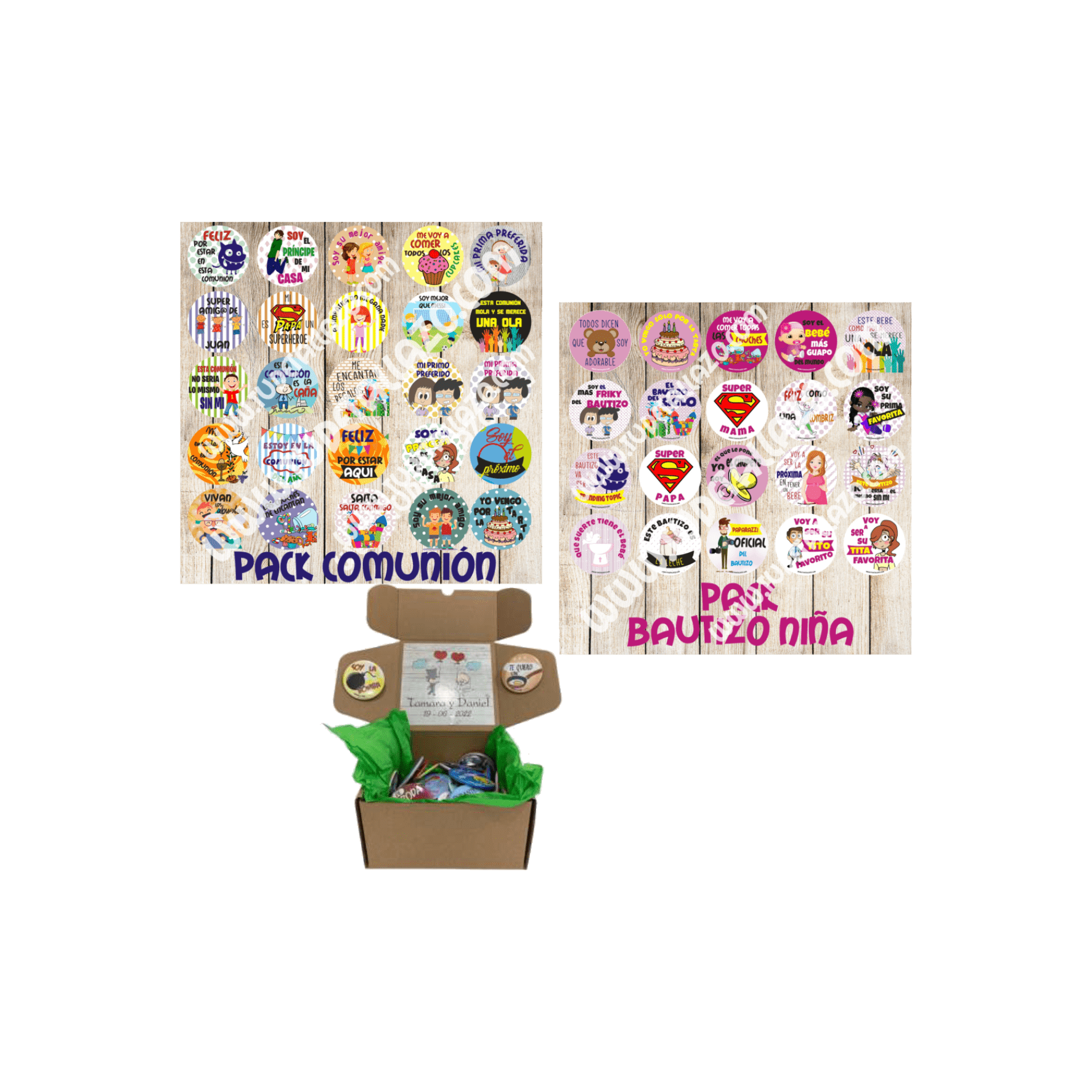 pack chapas comunion