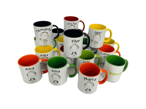 Taza interior de colores